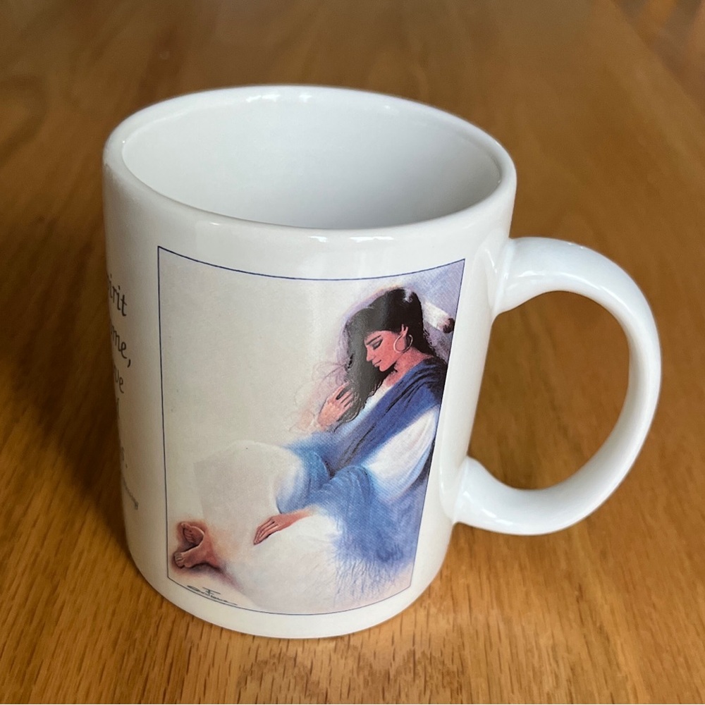 Vintage 1990s Leanin' Tree Indian Blessings White Ceramic Coffee Mug